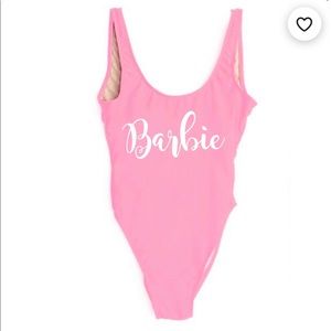 Women’s Barbie one piece bodysuit or swimsuit